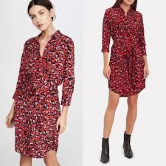 New York & Company Dresses & Skirts - NY&C Floral Shirt Dress • Belted • 3/4 Sleeve • Small